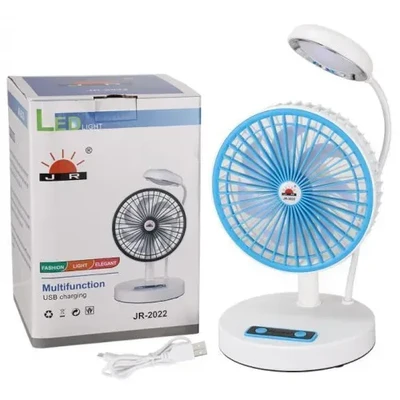 JR 2022 Rechargble fan With Led light
