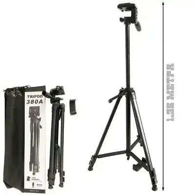 Tripod 380A For Camera stand With phone Holder